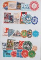 323 db főleg külföldi levélzáró sok régivel + 3 levélzáró kisív