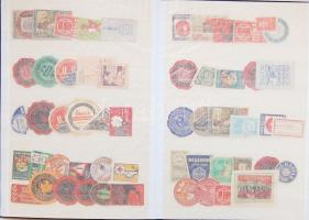 323 db főleg külföldi levélzáró sok régivel + 3 levélzáró kisív