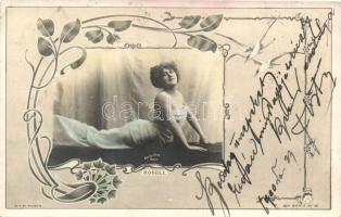 French woman dressed as mermaid, Reutlinger, art nouveau