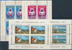 1976-1977 INTEREUROPA 2 diff block set, 1976-1977 Intereuropa 2 klf blokksor