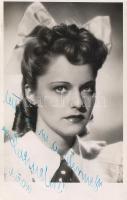 Kelemen Éva színésznő dedikált képeslap
