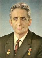 10 db MODERN használatlan motívumlap; szovjet űrhajósok / 10 modern unused motive cards; Soviet astr...