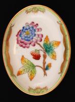 Herendi Viktória mintás kis tálka, kézzel festett, jelzett, hibátlan, 7,5×6 cm