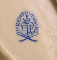 Herendi Viktória mintás kis tálka, kézzel festett, jelzett, hibátlan, 7,5×6 cm