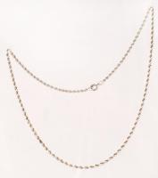 Ezüst (Ag.), fonott nyaklánc, jelzett, 6,5gr., 40cm/Silver (Ag.), Braided necklace, marked, 6,5gr. 40cm