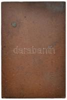 1943. "Asztalitenisz 1943. III." Br díjplakett (59x40mm) T:2