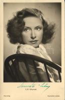 Muráti Lili színésznő dedikált fotólap