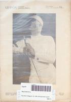 Az első magyar nő, aki aranyérmet nyert.Elek Ilona a női tőrvívás világbajnoka címlapfotó "Új Idők" 1936.VIII.16.