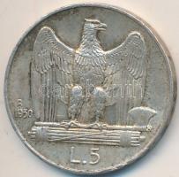 Olaszország 1930R 5L Ag "III. Viktor Emánuel" T:2
Italy 1930R 5 Lire Ag "Vittorio Em...