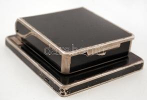 cca 1930 Art deco cigaretta adagoló, 10x10x3,5cm