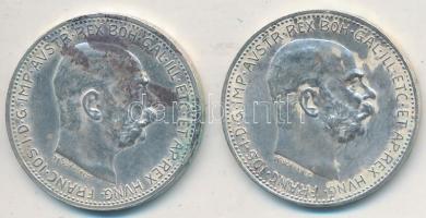 Ausztria 1915-1916. 1K Ag "Ferenc József" (2x) T:2 fo.
Austria 1915-1916. 1 Corona Ag &qu...