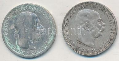 Ausztria 1893-1913. 1K Ag "Ferenc József" (2x) T:2-,3
Austria 1893-1913. 1 Corona Ag &quo...