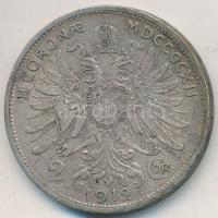 Ausztria 1912. 2K Ag "Ferenc József" T:2- Austria 1912. 2 Corona Ag "Franz Joseph" C:VF