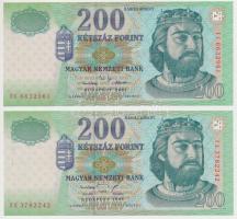 1998-2001. 200Ft "FE", "FC" (2x) T:I,I-