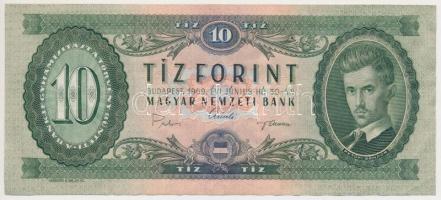 1969. 10Ft papírránccal T:II-