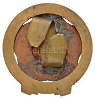 ~1950. "Határőr" zománcozott fém jelvény (55mm) T:2