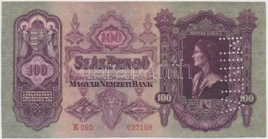 1930. 100P függőleges "MINTA" perforációval, számozott T:III Adamo P17M1
