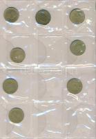 49db-os vegyes külföldi fémpénz tétel, közte Olaszország, Románia, Szlovénia T:vegyes
49pcs of vari...