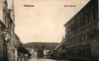 Segesvár, Schässburg; Spital-Gasse, Verlag W. Nagy / hospital street