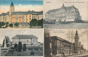 10 db futott, 1920 előtti magyar városképes lap, vegyes minőség / 10 pre-1920 Hungarian town-view postcards, mixed quality