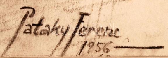 Pataky jelzéssel: Karinthy Frigyes (?) portréja, vegyes technika, papír, 32×25 cm