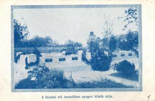 Bicske, Katonai temető; Wokaun József fényképész felvétele (EB)