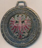 Ausztria DN "A hegyekben én vagyok a te védelmeződ" zománcozott fém medál füllel (36mm) T:2- zománchiba Austria ND "In den Bergen bin Ich dein Schutz" enamelled metal medal wit ear (36mm) C:VF enamel error