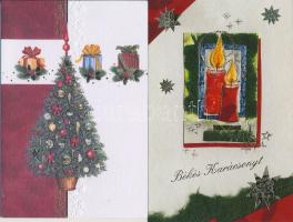 Kb. 300 db MODERN motívumlap dobozban; üdvözlő (újév, karácsony, húsvét), virág / Approx. 300 modern...