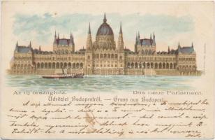 1899 Budapest V. Parlament, Rigler litho