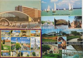 Kb. 200 db MODERN magyar és külföldi városképes lap; több olasz, oszták, francia, izraeli / Approx. 200 modern Hungarian and worldwide town-view postcards; Italian, Austrian, French, Israeli