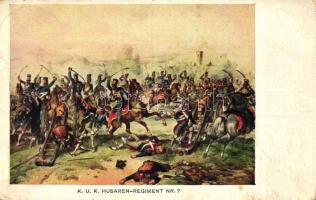 Rátky Lajos de Salamonfalva Aspern előtt 1809-ben / K.u.K. Husaren-Regiment Nr. 7.  (EB)