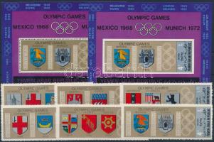 Summer Olympics set + block Nyári olimpia sor + blokkpár