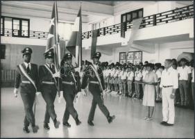 1988 Laky Károly vízilabdázó, mesteredző Kubában,korabeli fotó, 13x18cm