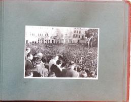 1948 Dinnyés Lajos, Rákosi Mátyás, Szakasits Árpád Szófiában album 12 db fotóval