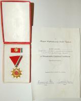 1970. "Felszabadulási Jubileumi Emlékérem" az adoményozólevélen Losonczi Pál aláírásával