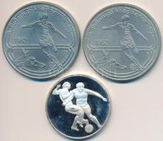 1982. 100Ft Cu-Ni "Labdarúgó VB 1982" (2x) egyik tokban tanúsítvánnyal + Argentína 1978. &...