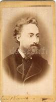 1872 Régi fénykép:Emil Varan, hivatkozással Vastagh György festőre