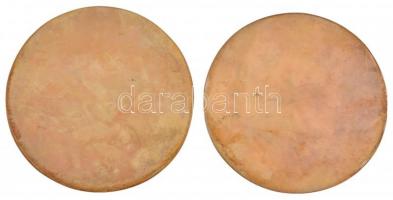 ~1970-1980. "Gyula Város Tanácsától" Br plakett pár eredeti tokban. Szign.: BB? (102mm) T:...