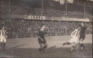 cca 1930 Üllői út, régi Fradi Stadion fotó, hátoldalon ragasztó nyomokkal, 10x16cm