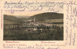 Budapest II. Máriaremete, új templom és környéke; kiadja Divald Károly (fl)