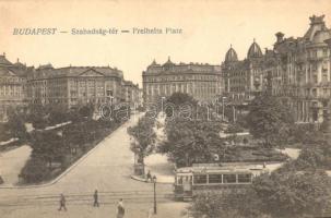 Budapest V. Szabadság tér, villamos