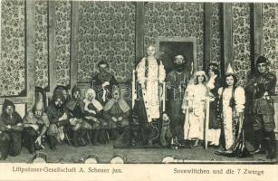 Liliputaner-Gesellschaft A. Scheuer jun.; Schneewittchen und die 7 Zwerge / Lilliputian Company A. Scheuer jun .; Snow White and the 7 Dwarfs, circus