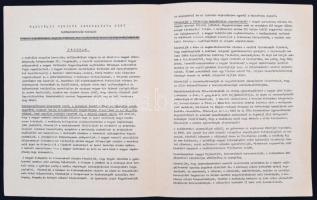 cca 1938 A Radikális Nemzeti Szocialista Párt Nagymagyaroroszág Mozgalom programja. 3 beírt oldal. F...