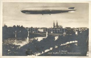 Basel, Graf Zeppelin D-LZ1Z7, Wettsteinbrücke