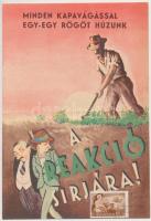 cca 1950 Mezőgazdasági propaganda nyomtatvány képekkel