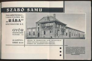 cca 1930 Szabó Samu "Rába" kályhagyára, Győr, Képes reklámkiadvány 24p.