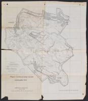 1928 Magyar Cserkészszövetség cserkészjáték térképe 50x50 cm