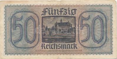 Német 3. Birodalom / Német megszállt területek 1940-1945. 50M hamis felülbélyegzéssel T:III,III-
Ge...