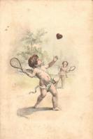 Angels playing tennis with a heart, S. 59. Du Schlimmer (fl)