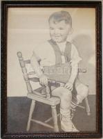 Gyerek grafika dekoratív keretben 33x44 cm